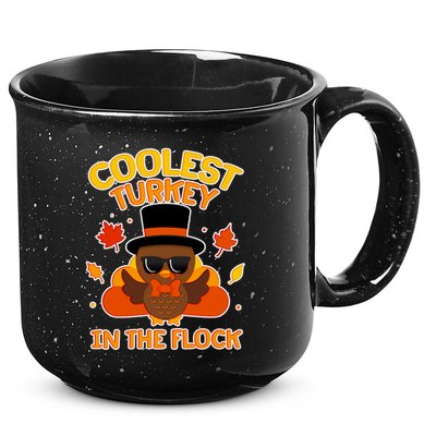 Thanksgiving Cute Coolest Turkey In The Flock 15oz Campfire Ceramic Mug