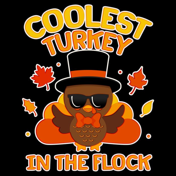 Thanksgiving Cute Coolest Turkey In The Flock Drawstring Bag