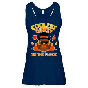 Thanksgiving Cute Coolest Turkey In The Flock Ladies Essential Flowy Tank