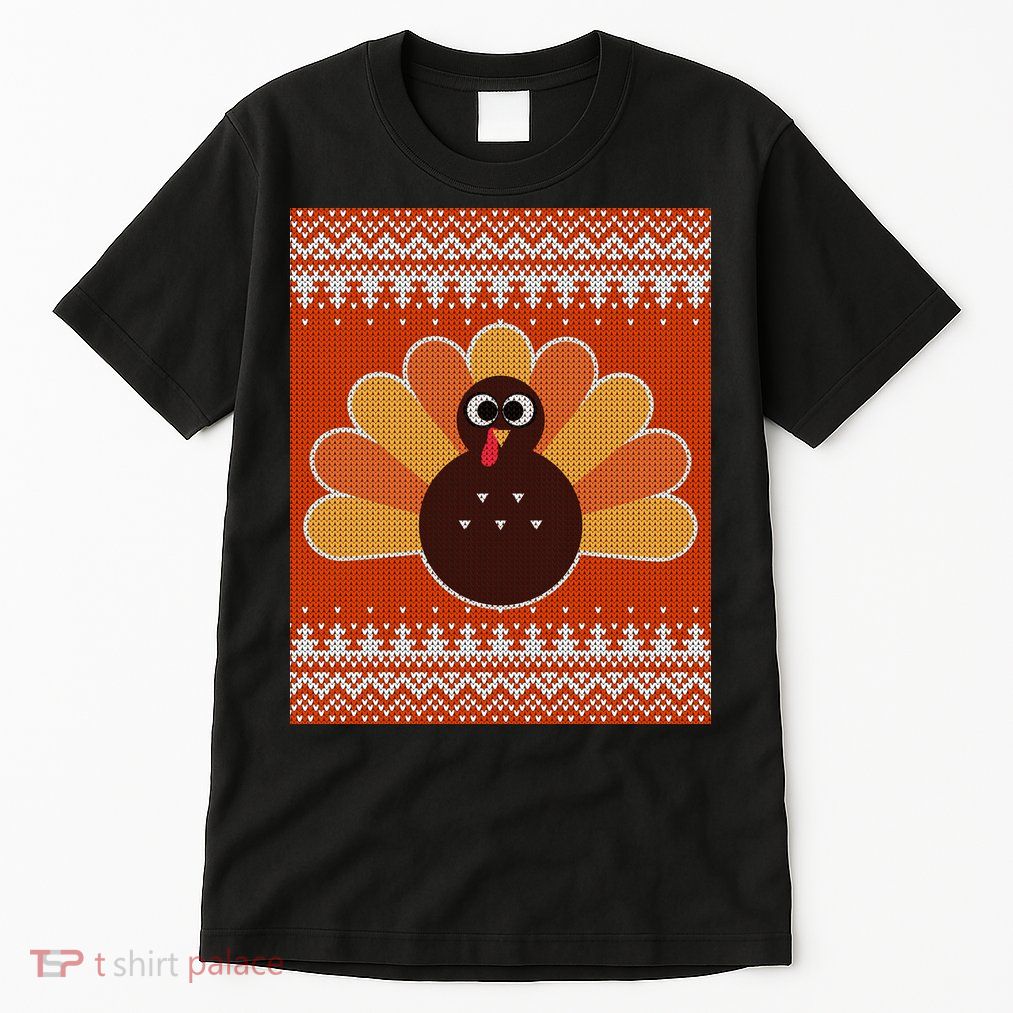Thanksgiving Cute Turkey Ugly Sweater Tall T-Shirt
