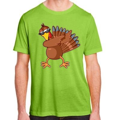 Thanksgiving Dabbing Turkey Adult ChromaSoft Performance T-Shirt