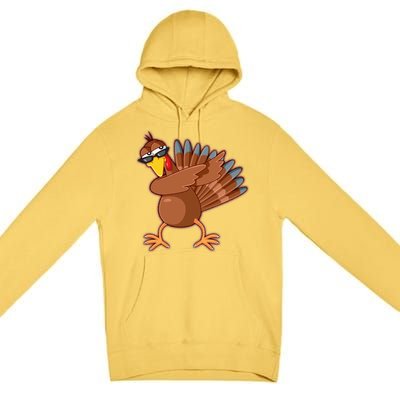 Thanksgiving Dabbing Turkey Premium Pullover Hoodie