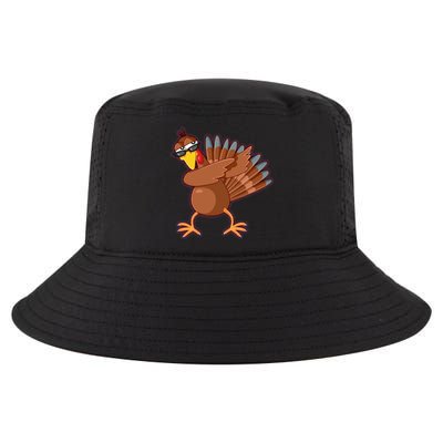 Thanksgiving Dabbing Turkey Cool Comfort Performance Bucket Hat