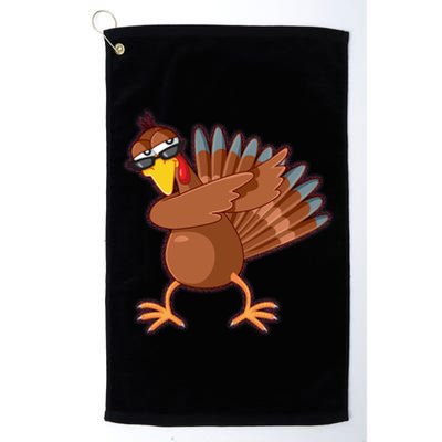 Thanksgiving Dabbing Turkey Platinum Collection Golf Towel