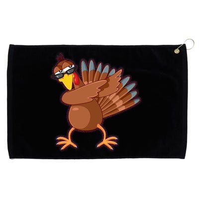 Thanksgiving Dabbing Turkey Grommeted Golf Towel