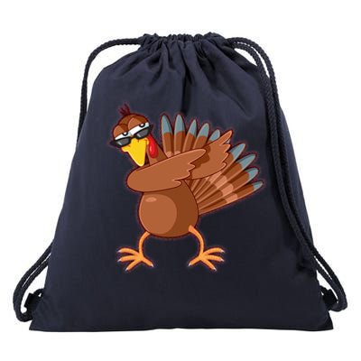 Thanksgiving Dabbing Turkey Drawstring Bag