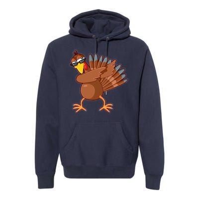 Thanksgiving Dabbing Turkey Premium Hoodie