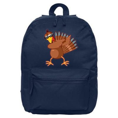 Thanksgiving Dabbing Turkey 16 in Basic Backpack