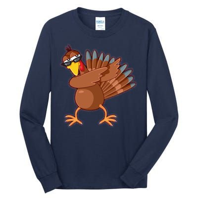 Thanksgiving Dabbing Turkey Tall Long Sleeve T-Shirt