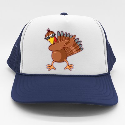 Thanksgiving Dabbing Turkey Trucker Hat