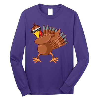 Thanksgiving Dabbing Turkey Long Sleeve Shirt