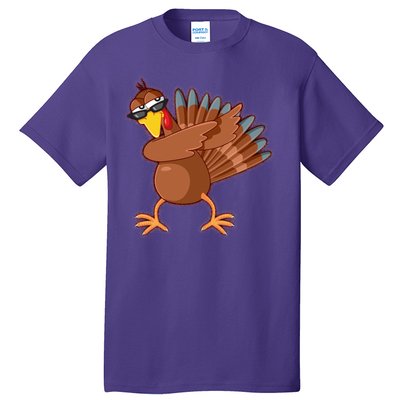 Thanksgiving Dabbing Turkey Tall T-Shirt