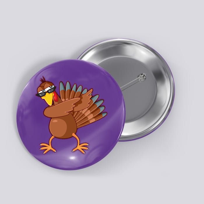 Thanksgiving Dabbing Turkey Button