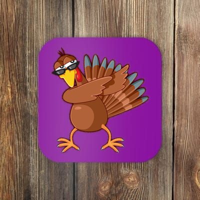 Thanksgiving Dabbing Turkey Coaster