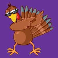 Thanksgiving Dabbing Turkey Youth Performance Sprint T-Shirt