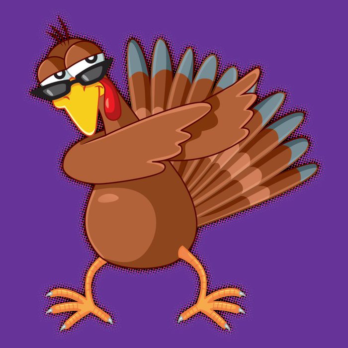 Thanksgiving Dabbing Turkey Youth Performance Sprint T-Shirt