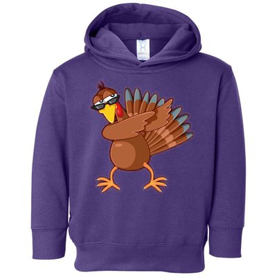 Thanksgiving Dabbing Turkey Toddler Hoodie