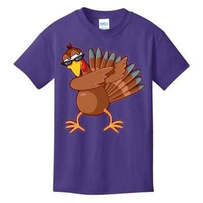 Thanksgiving Dabbing Turkey Kids T-Shirt