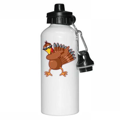 Thanksgiving Dabbing Turkey Aluminum Water Bottle