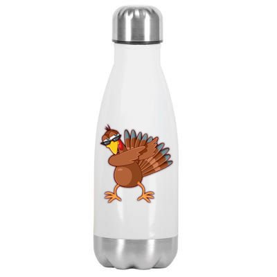 Thanksgiving Dabbing Turkey Stainless Steel Insulated Water Bottle