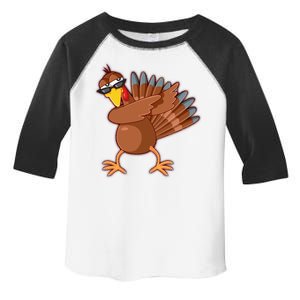 Thanksgiving Dabbing Turkey Toddler Fine Jersey T-Shirt