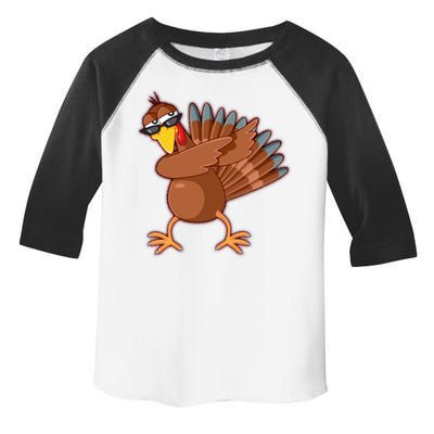 Thanksgiving Dabbing Turkey Toddler Fine Jersey T-Shirt