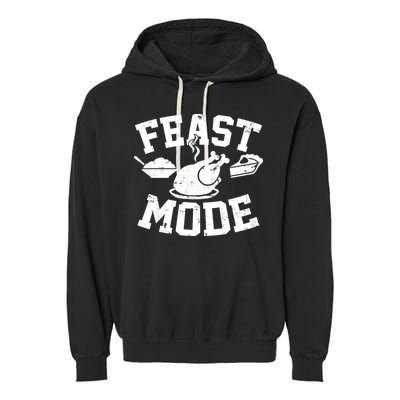 Thanksgiving Feast Mode Garment-Dyed Fleece Hoodie