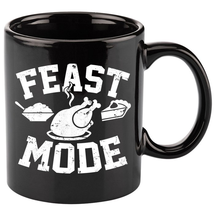 Thanksgiving Feast Mode 11oz C Handle Ceramic Mug