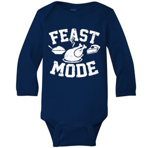 Thanksgiving Feast Mode Baby Long Sleeve Bodysuit