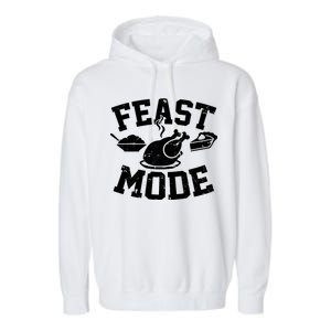 Thanksgiving Feast Mode Garment-Dyed Fleece Hoodie