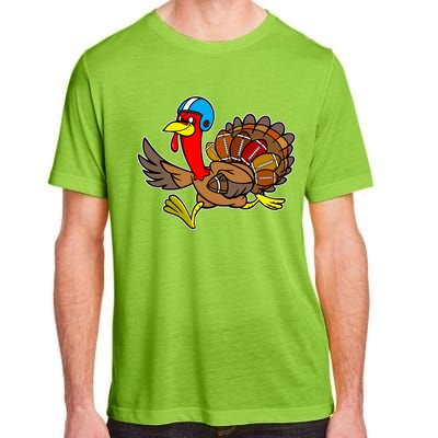 Thanksgiving Football Turkey Adult ChromaSoft Performance T-Shirt