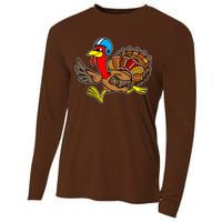 Thanksgiving Football Turkey Cooling Performance Long Sleeve Crew