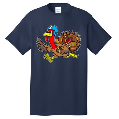 Thanksgiving Football Turkey Tall T-Shirt