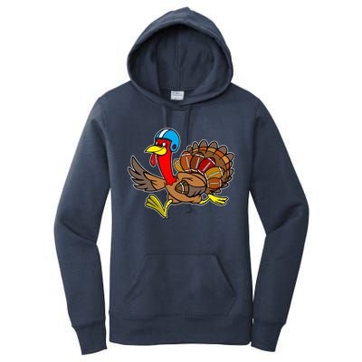 Thanksgiving Football Turkey Women's Pullover Hoodie