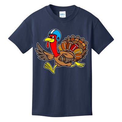 Thanksgiving Football Turkey Kids T-Shirt