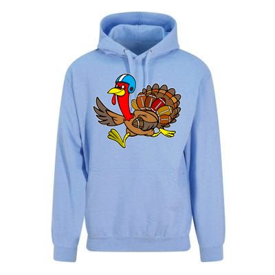 Thanksgiving Football Turkey Unisex Surf Hoodie