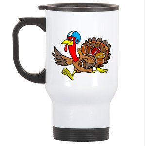 Thanksgiving Football Turkey Stainless Steel Travel Mug