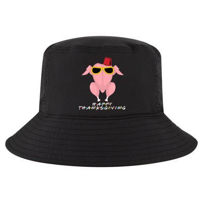 Thanksgiving Friends Funny Turkey Head Cool Comfort Performance Bucket Hat