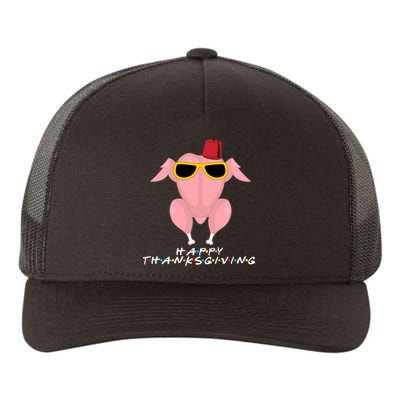 Thanksgiving Friends Funny Turkey Head Yupoong Adult 5-Panel Trucker Hat