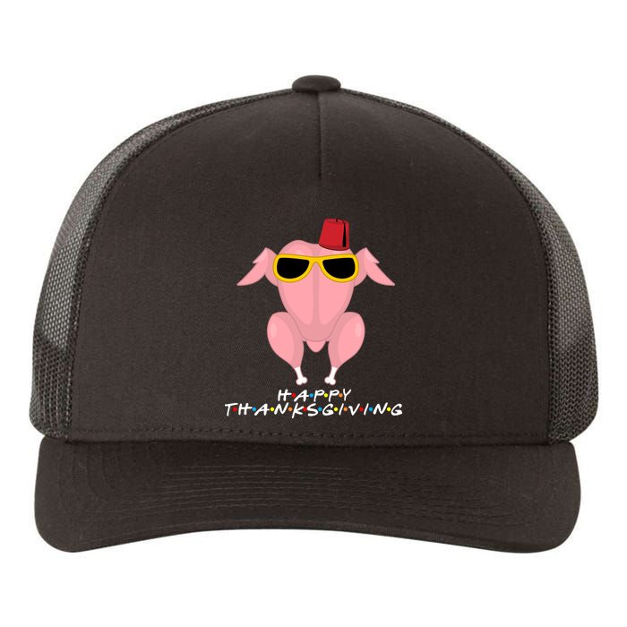 Thanksgiving Friends Funny Turkey Head Yupoong Adult 5-Panel Trucker Hat