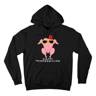 Thanksgiving Friends Funny Turkey Head Hoodie