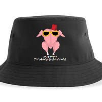 Thanksgiving Friends Funny Turkey Head Sustainable Bucket Hat