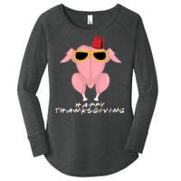 Thanksgiving Friends Funny Turkey Head Women's Perfect Tri Tunic Long Sleeve Shirt