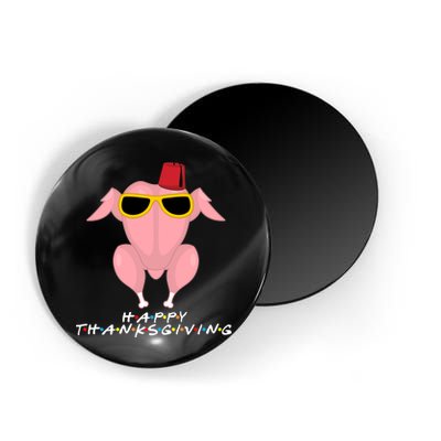 Thanksgiving Friends Funny Turkey Head Magnet