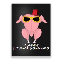 Thanksgiving Friends Funny Turkey Head Poster