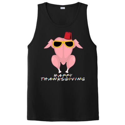 Thanksgiving Friends Funny Turkey Head PosiCharge Competitor Tank