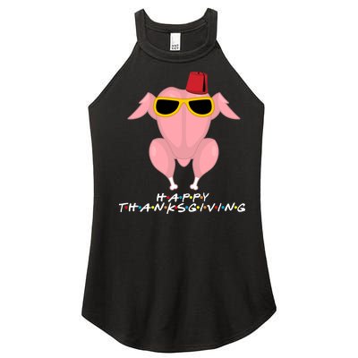 Thanksgiving Friends Funny Turkey Head Women's Perfect Tri Rocker Tank