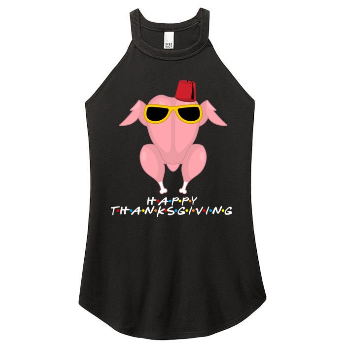 Thanksgiving Friends Funny Turkey Head Women's Perfect Tri Rocker Tank