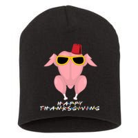 Thanksgiving Friends Funny Turkey Head Short Acrylic Beanie