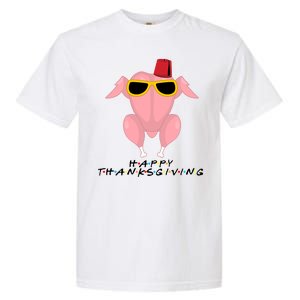 Thanksgiving Friends Funny Turkey Head Garment-Dyed Heavyweight T-Shirt